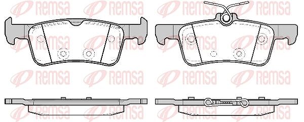 Kawe Bremsbeläge hinten (Satz) [Hersteller-Nr. 156320] für Ford