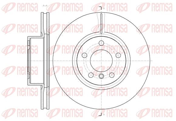Kawe 1x Bremsscheibe [Hersteller-Nr. 6145410] für BMW