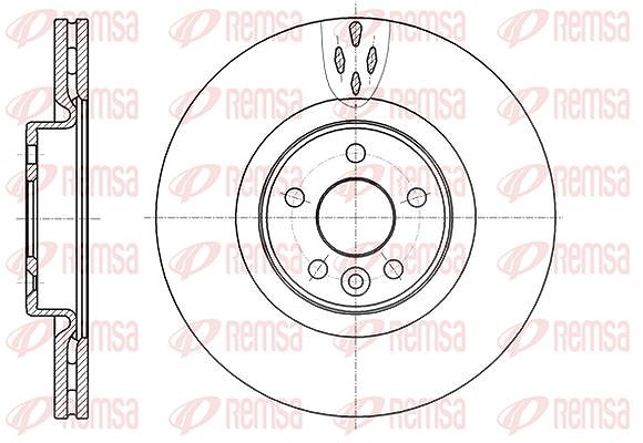 Kawe 1x Bremsscheibe [Hersteller-Nr. 6130410] für Volvo