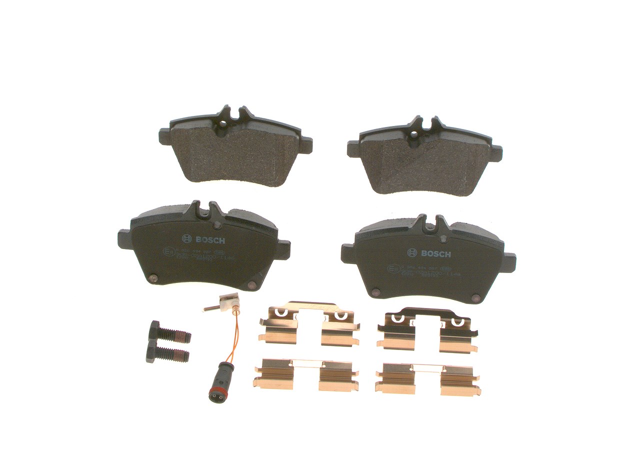 Bosch Bremsbeläge vorne (Satz) [Hersteller-Nr. 0986494087] für Mercedes-Benz