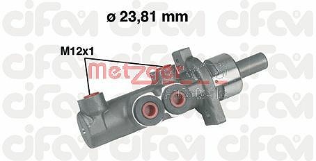 Metzger Autoteile Hauptbremszylinder [Hersteller-Nr. 202-280] für VW, Skoda, Audi, Seat