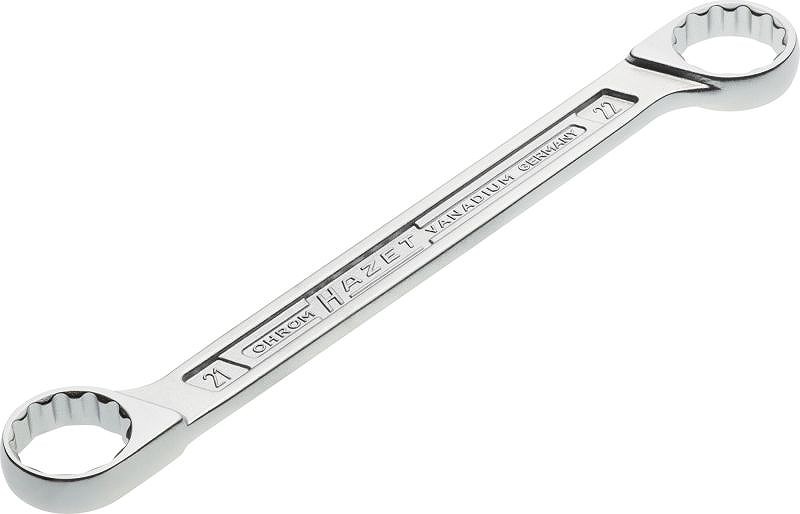 Hazet Doppel-Ringschlüssel - Doppel-Sechskant-Tractionsprofil - 21x22mm [Hersteller-Nr. 610N-21X22]
