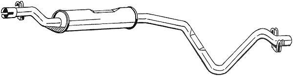 Bosal Mittelschalldämpfer [Hersteller-Nr. 282-247] für VW