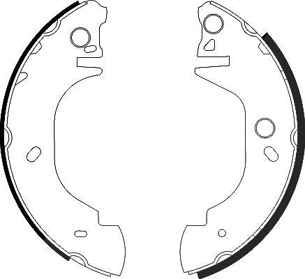 Hella Bremsbackensatz [Hersteller-Nr. 8DB355001-611] für Ford