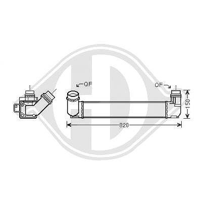 Diederichs Ladeluftkühler [Hersteller-Nr. DCA1049] für Renault