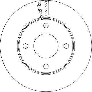 Trw Bremsscheibe [Hersteller-Nr. DF6417] für Nissan