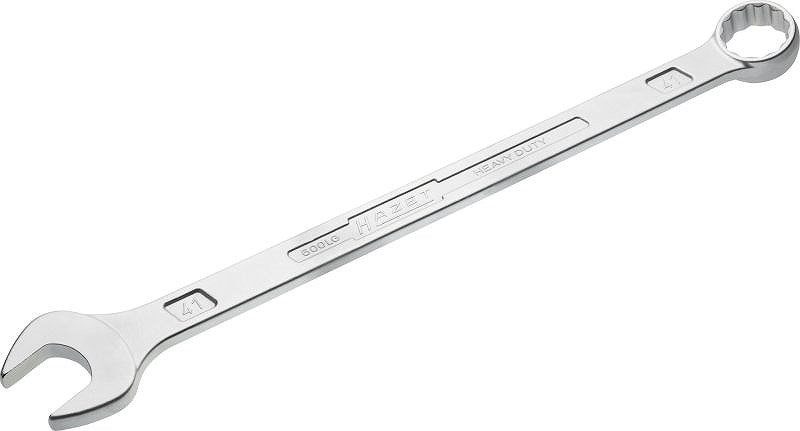 Hazet Ring-Maulschlüssel - schlanke Bauform - Zwölfkant - 41mm [Hersteller-Nr. 600LG-41]