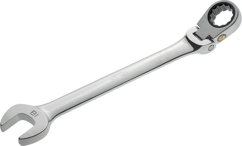 Vigor Gelenk Ratschen-Ring-Maulschlüssel - Sechskant, Zwölfkant - 18mm [Hersteller-Nr. V2814]
