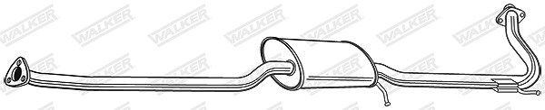 Walker Mittelschalldämpfer [Hersteller-Nr. 22170] für Honda