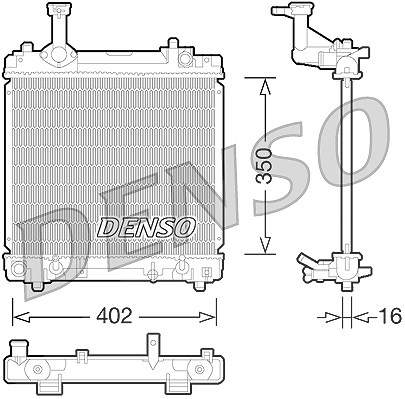 Denso Kühler, Motorkühlung [Hersteller-Nr. DRM47027] für Nissan, Suzuki