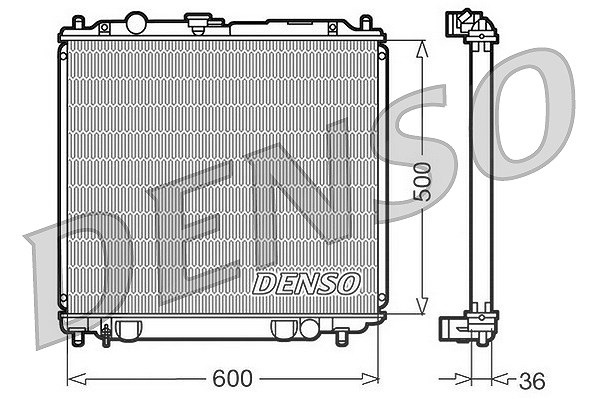 Denso Kühler, Motorkühlung [Hersteller-Nr. DRM45014] für Mitsubishi