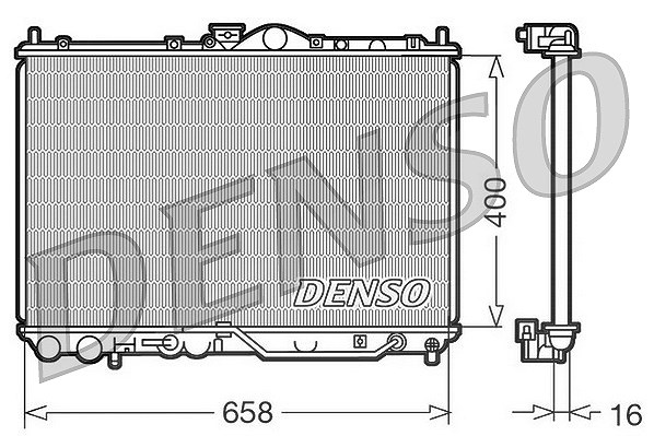 Denso Kühler, Motorkühlung [Hersteller-Nr. DRM45011] für Mitsubishi