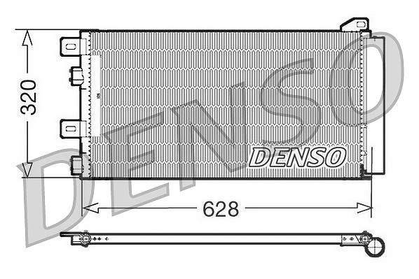 Denso Kondensator, Klimaanlage [Hersteller-Nr. DCN05101] für Mini