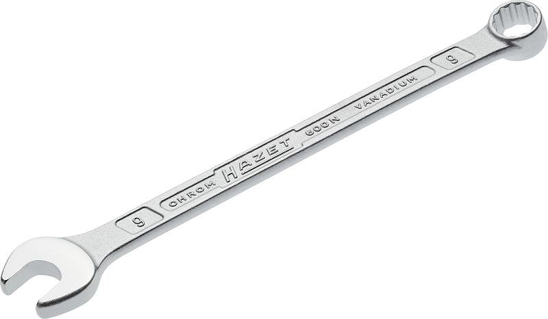Hazet Ring-Maulschlüssel - Doppel-Sechskant-Tractionsprofil - 9 mm [Hersteller-Nr. 600N-9]