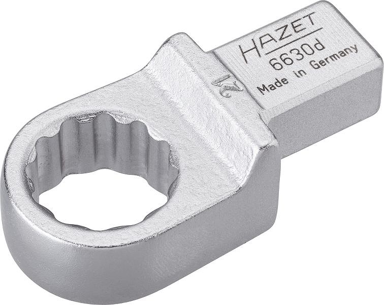 Hazet Einsteck-Ringschlüssel - Vierkant 14x18mm - Sechskant - 21mm [Hersteller-Nr. 6630D-21]