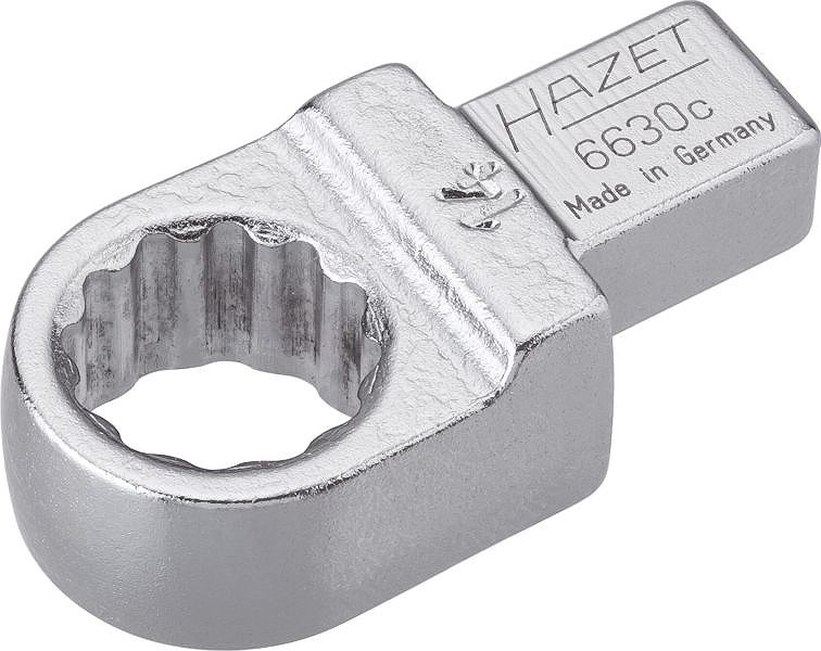 Hazet Einsteck-Ringschlüssel - Vierkant 9x12mm - Sechskant - 14mm [Hersteller-Nr. 6630C-14]