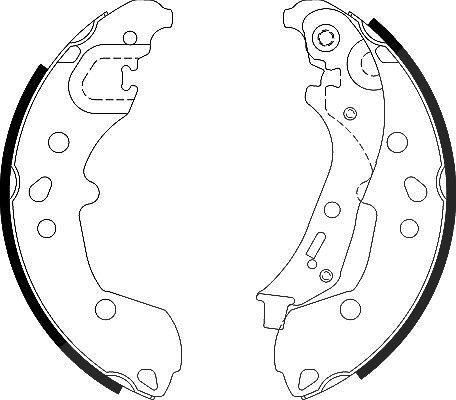 Hella Bremsbackensatz [Hersteller-Nr. 8DB355022-881] für VW, Seat