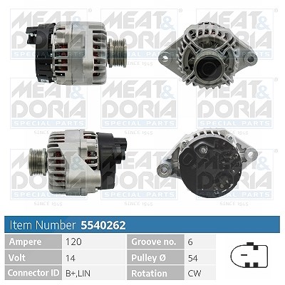 Meat & Doria Generator [Hersteller-Nr. 5540262] für Jeep, Fiat, Alfa Romeo