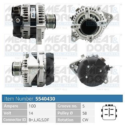Meat & Doria Generator [Hersteller-Nr. 5540430] für Toyota
