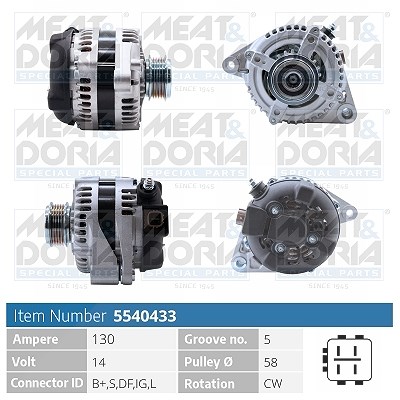 Meat & Doria Generator [Hersteller-Nr. 5540433] für Toyota