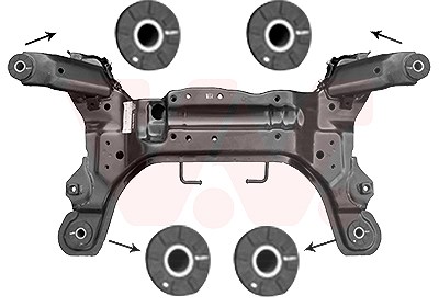 Van Wezel Hilfsrahmen/Aggregateträger [Hersteller-Nr. 8245690] für Hyundai