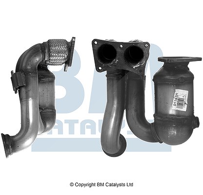 Bm Catalysts Katalysator inkl. Montagesatz [Hersteller-Nr. BM91143H] für Citroën, Peugeot