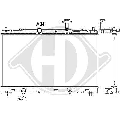 Diederichs Kühler, Motorkühlung [Hersteller-Nr. DCM3911] für Suzuki