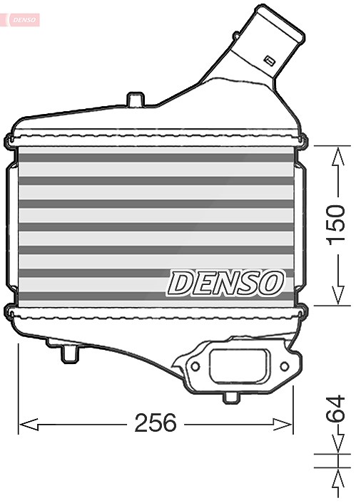 Denso Ladeluftkühler [Hersteller-Nr. DIT40010] für Honda