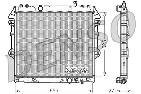 Denso Kühler, Motorkühlung [Hersteller-Nr. DRM50045] für Toyota