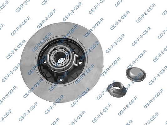 Gsp 1x Bremsscheibe mit Radlager mit ABS-Ring Hinterachse [Hersteller-Nr. 9230146K] für Peugeot, Citroën, Ds