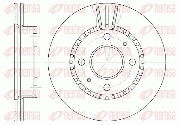 Kawe 1x Bremsscheibe [Hersteller-Nr. 642310] für Nissan