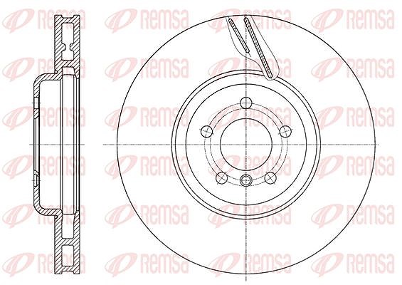 Kawe 1x Bremsscheibe [Hersteller-Nr. 6159811] für BMW