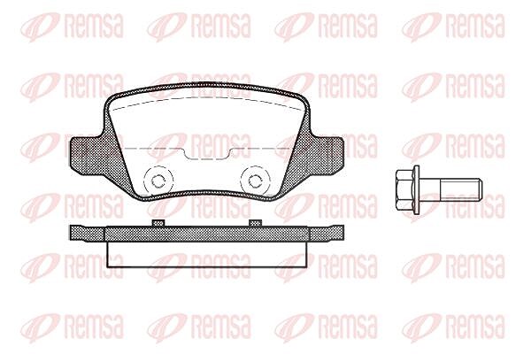 Kawe Bremsbelagsatz, Scheibenbremse [Hersteller-Nr. 081800] für Mercedes-Benz