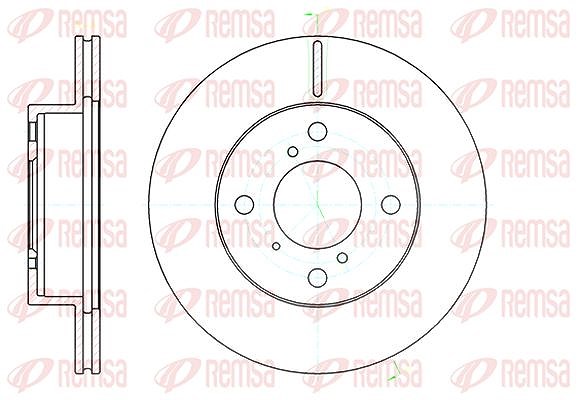 Kawe 1x Bremsscheibe [Hersteller-Nr. 6110410] für Suzuki, Opel