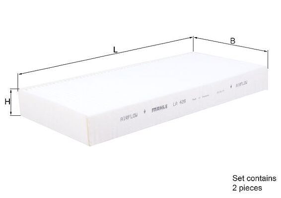 Mahle Filter, Innenraumluft [Hersteller-Nr. LA426/S] für Renault