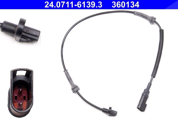 Ate Sensor, Raddrehzahl [Hersteller-Nr. 24.0711-6139.3] für Ford