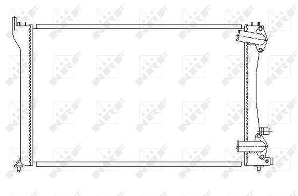 Nrf Kühler, Motorkühlung [Hersteller-Nr. 58251] für Peugeot