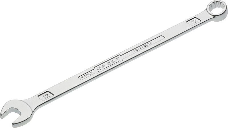 Hazet Ring-Maulschlüssel - extra lang - Zwölfkant - 12 mm [Hersteller-Nr. 600LG-12]