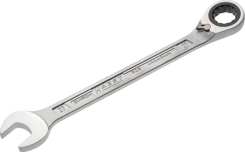 Hazet Knarren Ring-Maulschlüssel - Zwölfkant - 27 mm [Hersteller-Nr. 606-27]