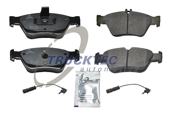 Trucktec Automotive Bremsbelagsatz, Scheibenbremse [Hersteller-Nr. 02.35.122] für Mercedes-Benz
