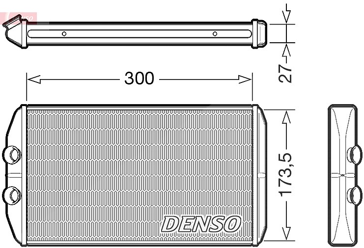 Denso Wärmetauscher, Innenraumheizung [Hersteller-Nr. DRR12008] für Iveco