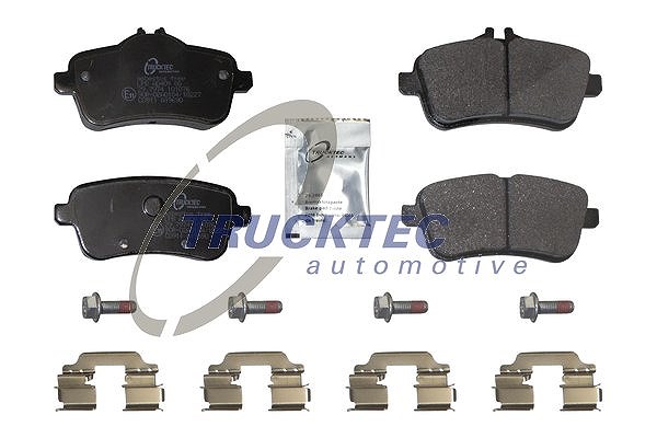 Trucktec Automotive Bremsbelagsatz, Scheibenbremse [Hersteller-Nr. 02.35.496] für Mercedes-Benz