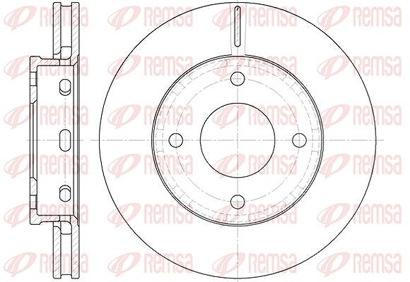 Kawe 1x Bremsscheibe [Hersteller-Nr. 668010] für Mitsubishi, Smart