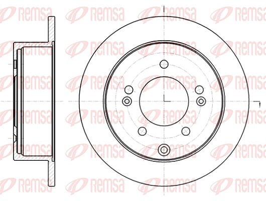 Kawe 1x Bremsscheibe [Hersteller-Nr. 6140100] für Kia