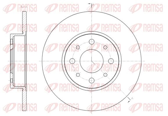 Kawe 1x Bremsscheibe [Hersteller-Nr. 6139000] für Alfa Romeo