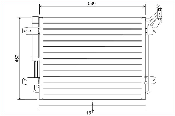 Valeo Kondensator, Klimaanlage [Hersteller-Nr. 814091] für VW