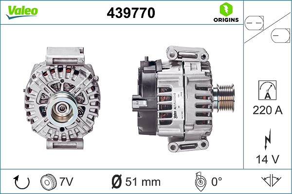 Valeo Generator [Hersteller-Nr. 439770] für Mercedes-Benz