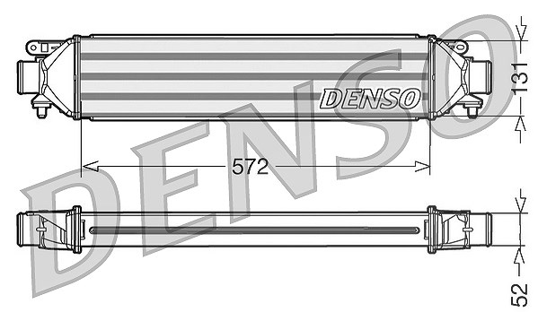 Denso Ladeluftkühler [Hersteller-Nr. DIT09107] für Alfa Romeo, Lancia, Fiat, Abarth