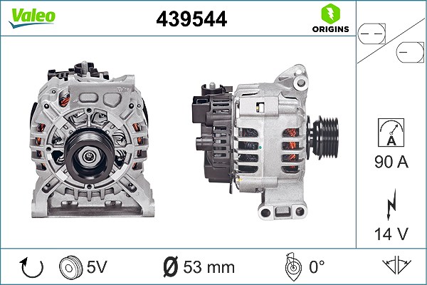 Valeo Generator [Hersteller-Nr. 439544] für Mercedes-Benz