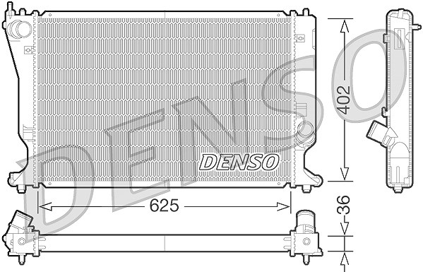 Denso Kühler, Motorkühlung [Hersteller-Nr. DRM50073] für Toyota